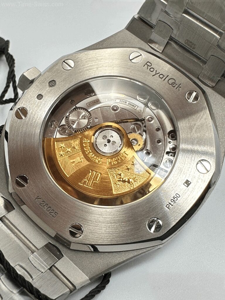 Audemars Piguet 15410BC Frosted Gold Blue Dial Swiss เรือนเกล็ดหิมะ หน้าน้ำเงิน 06