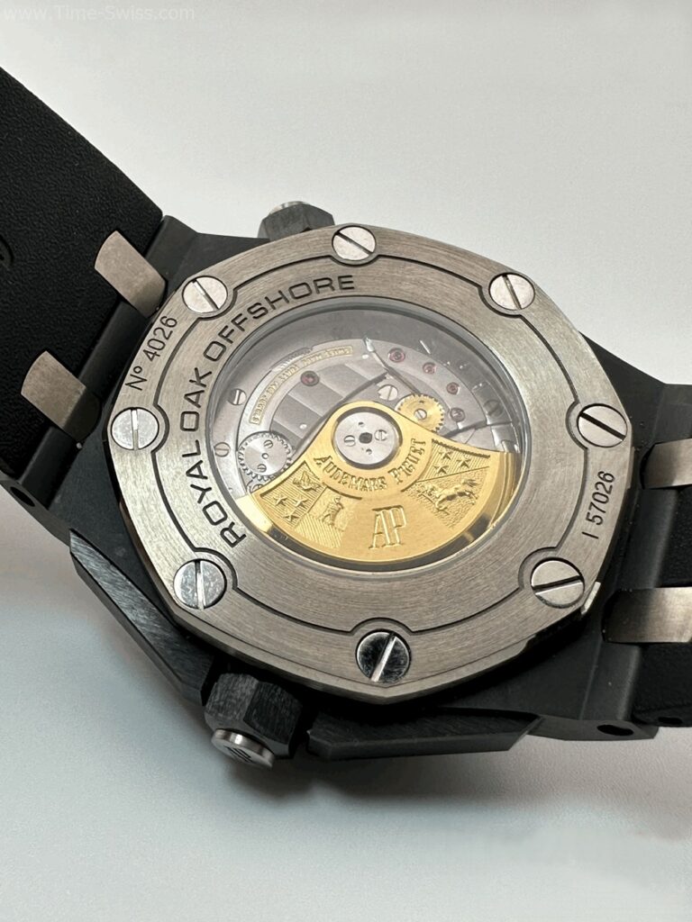 Audemars Piguet 15707CE Diver Black Ceramic Swiss เรือนดำ หน้าดำคาดส้ม 06