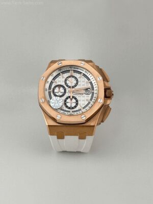 Audemars Piguet 264700CE Rose Gold White Dial 44mm JF Swiss