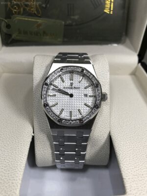 Audemars Piguet 67651ST Diamond White Dial Lady 33mm CC