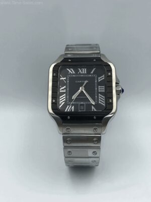 Cartier Santos De Ceramic Black Dial 40mm CC