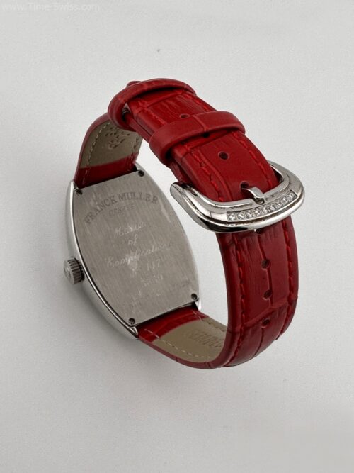 Franck Muller Crazy Hours Red Leather Strap Ladies 32mm CC