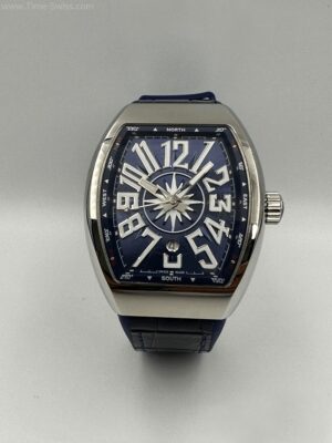 Franck Muller V45SCDT Vanguard Blue Dial 45mm Swiss