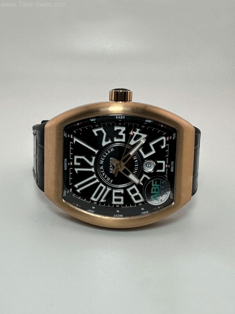 Franck Muller Vanguard Rose Gold Black Dial ABF Swiss เรือนทองโรสโกลด์ หน้าดำ 02