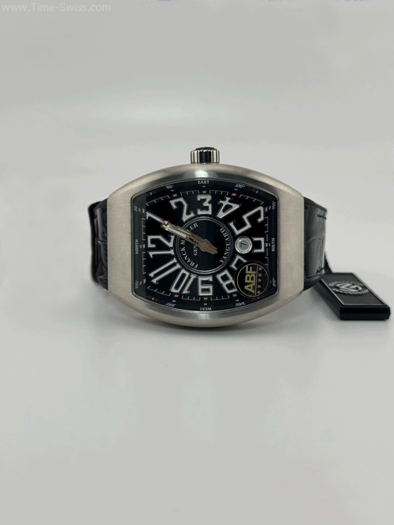 Franck Muller Vanguard Titanium Black Dial ABF Swiss เรือนไทเทเนียม หน้าดำ สายยาง 02