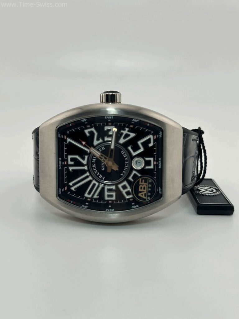 Franck Muller Vanguard Titanium Black Dial ABF Swiss เรือนไทเทเนียม หน้าดำ สายยาง 05