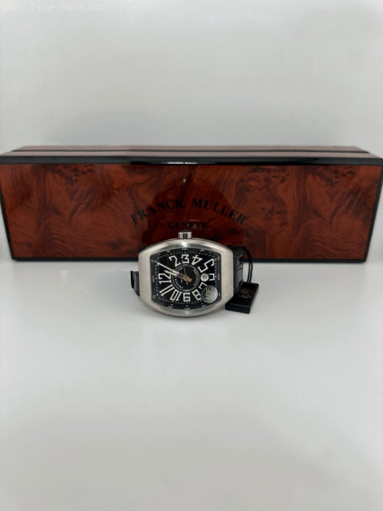 Franck Muller Vanguard Titanium Black Dial ABF Swiss เรือนไทเทเนียม หน้าดำ สายยาง 08