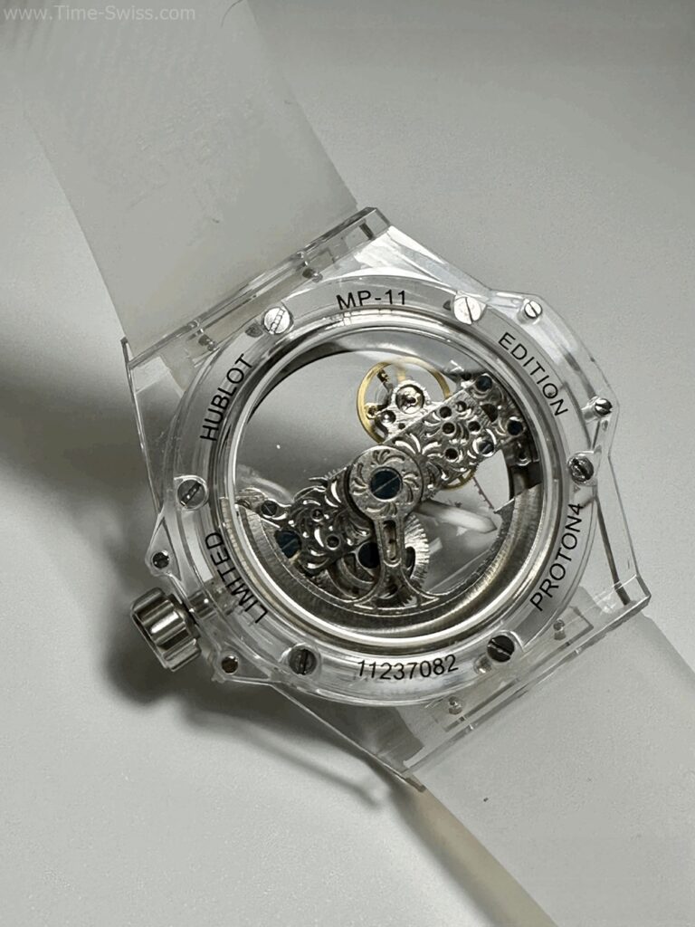 Hublot Big Bang Tourbillon Acrylic Silicone Rubble เรือนใส สายยางใส 05