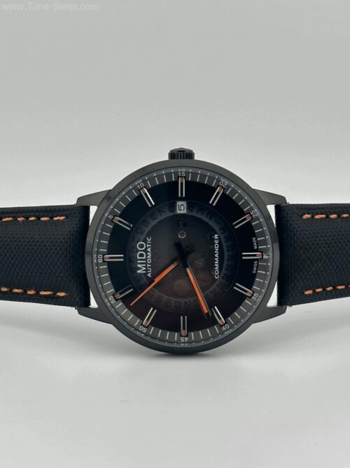 MIDO Multifort Skeleton Vertigo PVD Black Dial Orange Hand CC