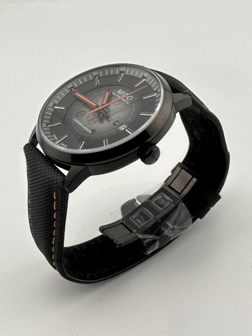 MIDO Multifort Skeleton Vertigo PVD Black Dial Orange Hand CC