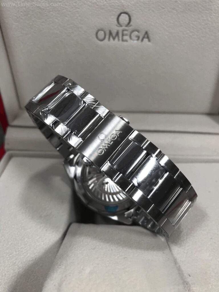 Omega Seamaster Aqua Terra Black Dial Swiss เรือนเงิน หน้าดำ สายเหล็ก 04