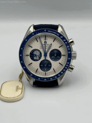 Omega Speed Master Snoopy 50th Blue Cloth Strap 42mm VSF Swiss