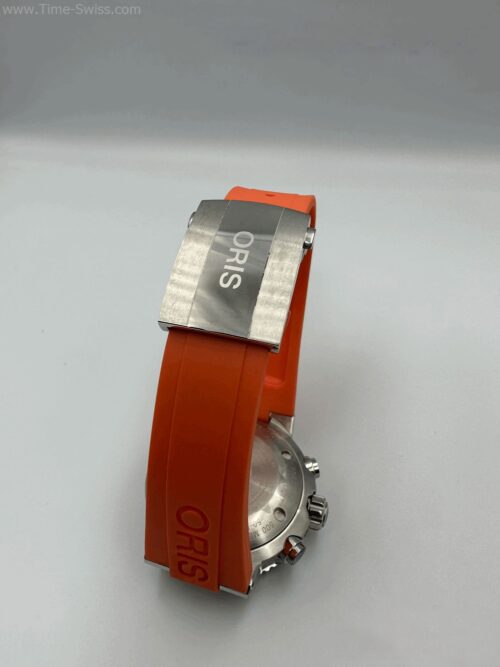 Oris Aquis Depth Gauge Chronograrh Black Dial Orange Rubble 45mm CC