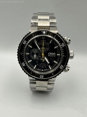 Oris Dive Control Chronograrh Ceramic Black Dial 51mm CC