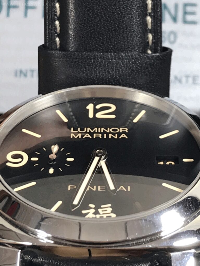 Panerai FU PAM366 Black Dial Swiss เรือนเงิน หน้าดำ สายหนังดำ 04