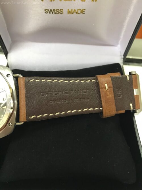 Panerai Radiomir Firenze Pam672 Black Dial 47mm Leather Strap CC