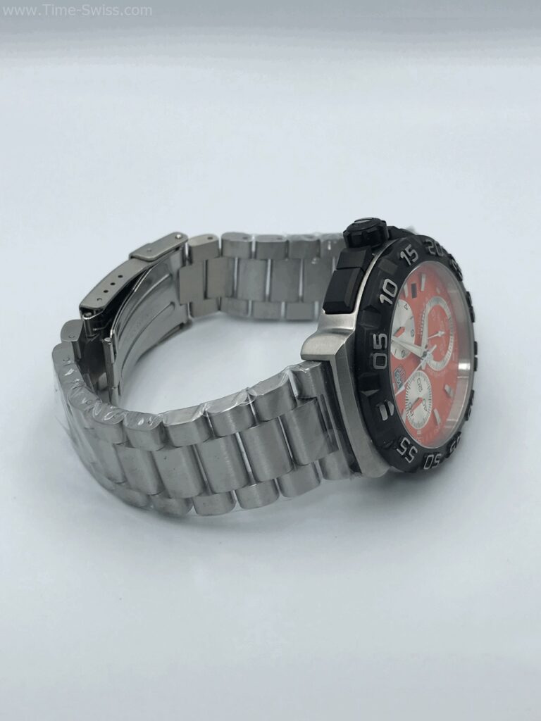 TAG Heuer Formula1 Chronograph Orange CC เรือนเงิน หน้าส้ม สายเหล็ก 04