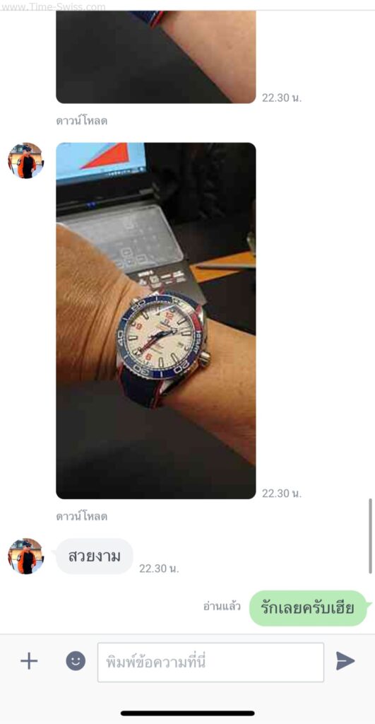 รีวิวนาฬิกา Omega AAA Seamaster จากไลน์ 05