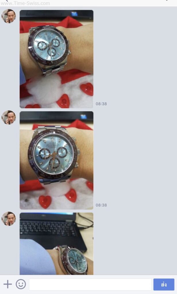 รีวิวนาฬิกา Rolex AAA Daytona Ice Blue จากไลน์ 18