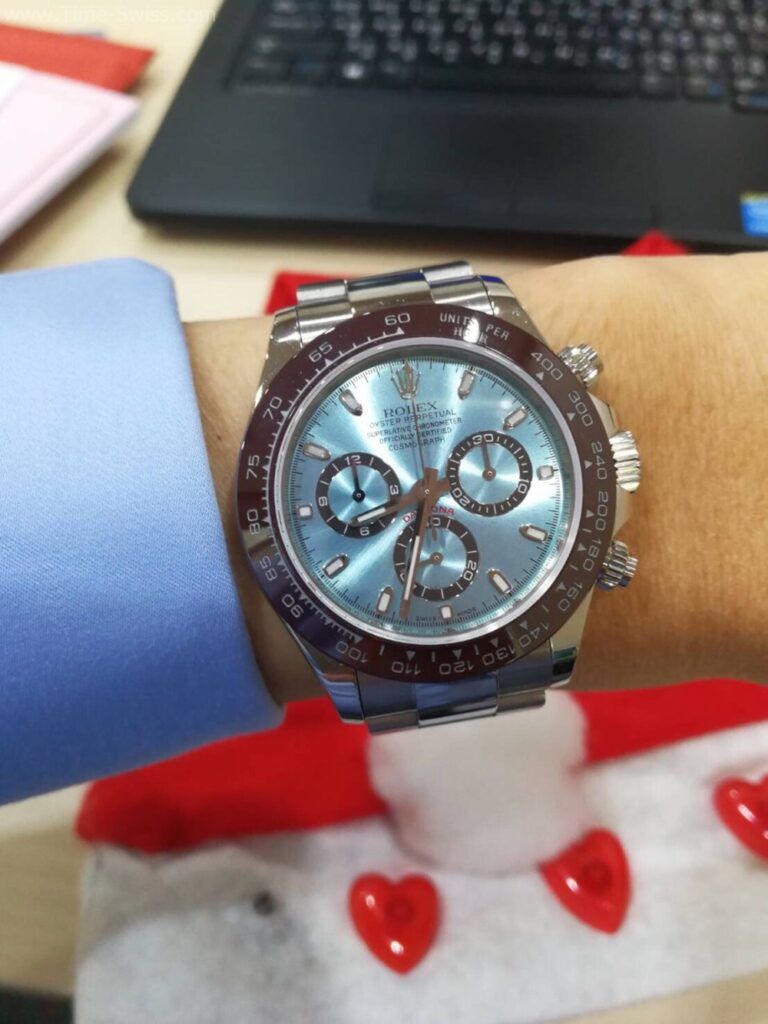 รีวิวนาฬิกา Rolex AAA Daytona Ice Blue 25