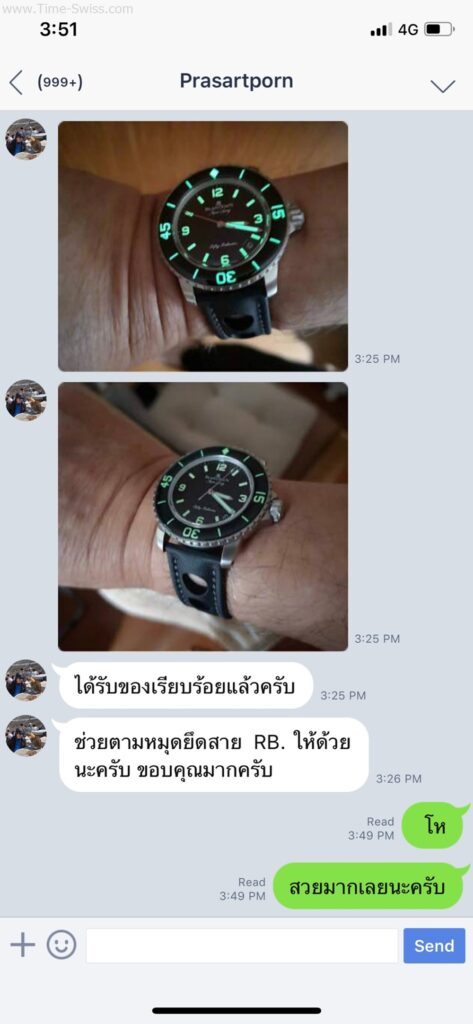 รีวิวนาฬิกา Blancpain AAA จากไลน์ 05